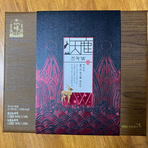 정관장 천녹w 1박스(70ml 30포)