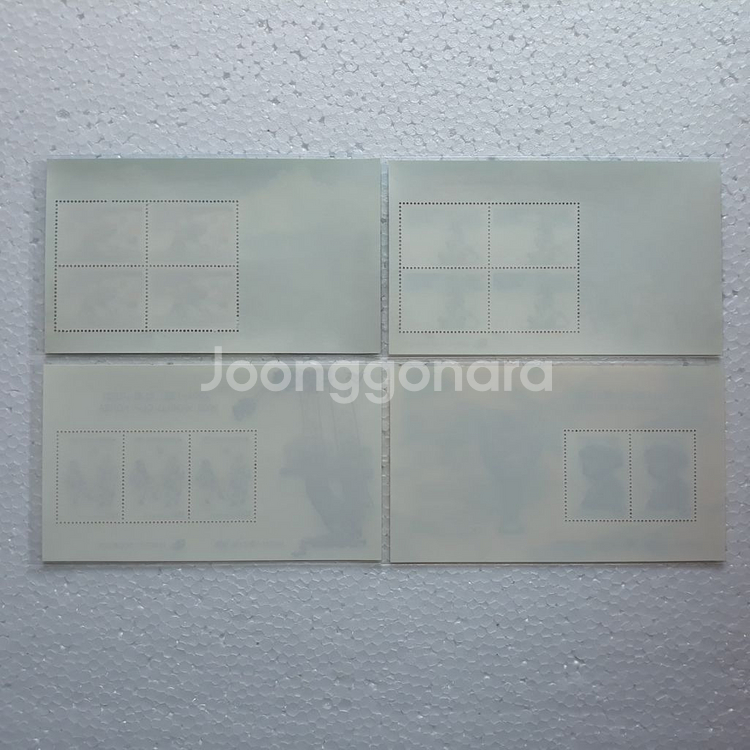 2002 한일 월드컵 (축구 대회)(4종) S/S 우표--1