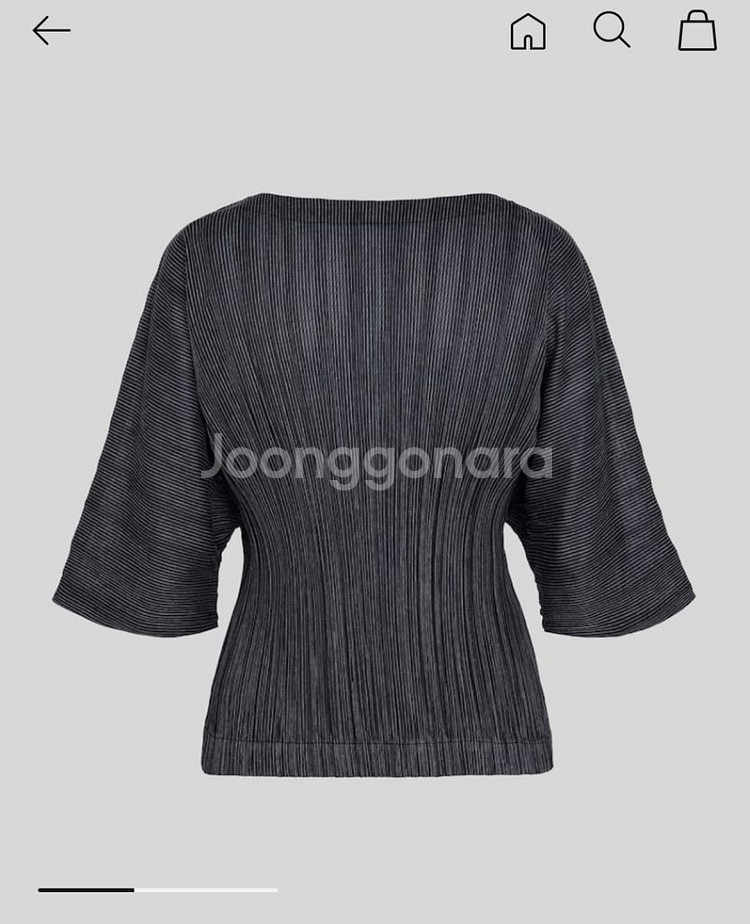 이세이미야케 플리츠플리즈 Cotton Row Top--1