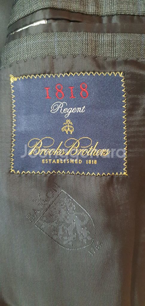 브룩스브라더스 1818 36 그레이 고급 수트--2