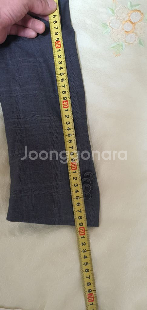 브룩스브라더스 1818 36 그레이 고급 수트--8