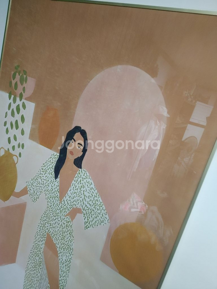 쿠바 인테리어 대형 일러스트 포스트 그림액자 감성액자--4