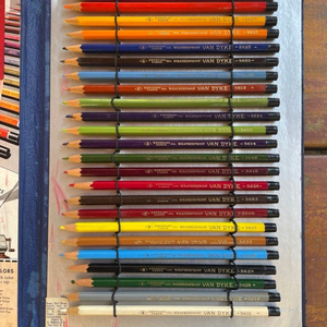 1970년대 에버하드파버 반다이크 색연필 24색