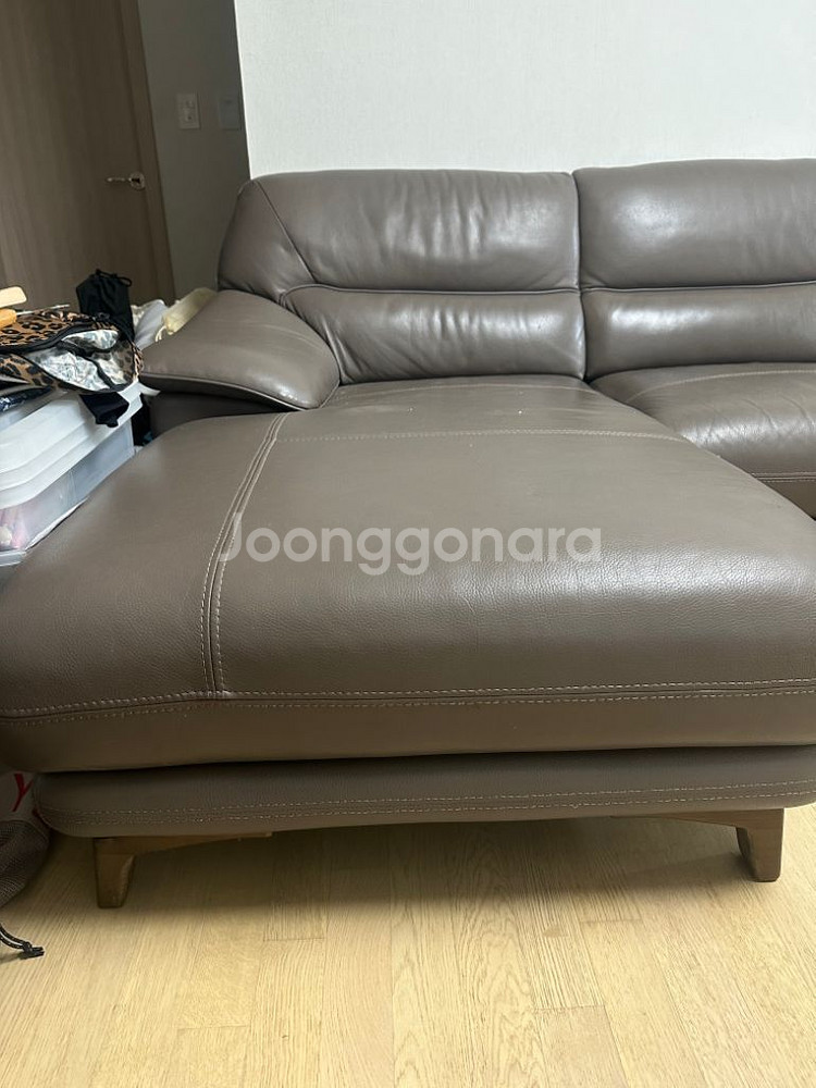 까사미아 가죽소파--0