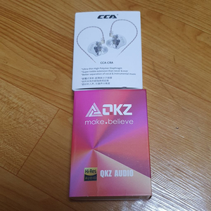 CRA 이어폰(마이크) 실버 + QKZ T1 케이블