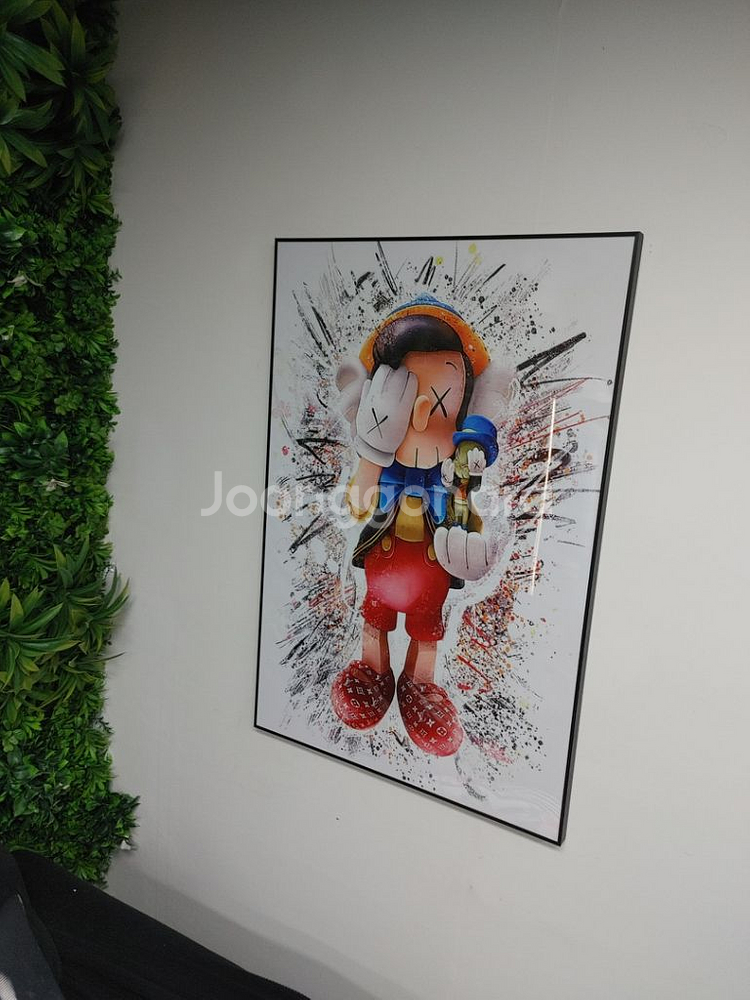 피노키오 카우스 베어브릭 팝아트 초대형 그림 액자--3