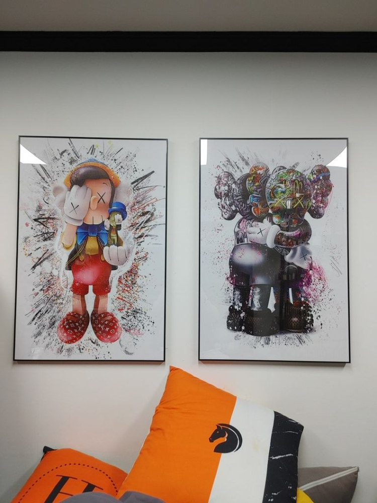 피노키오 카우스 카페 매장 인테리어용 대형 그림 액자--1