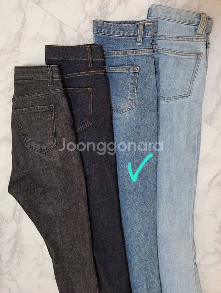 롱부츠컷 중청 하이 데님팬츠 M--6