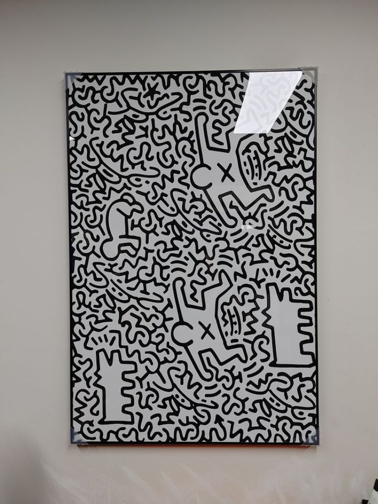 키스해링 대형 팝아트 그림 액자 감성 인태리어액자--6