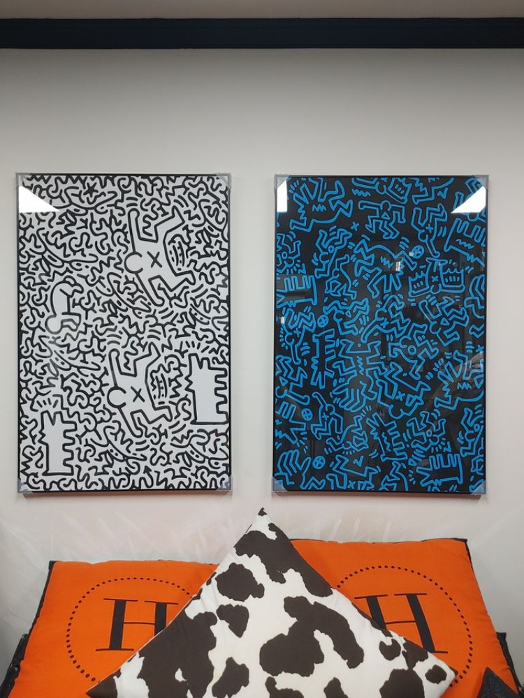 키스해링 대형 팝아트 그림 액자 감성 인테리어소품--5