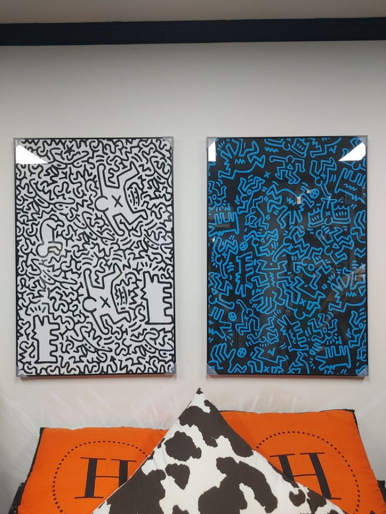 키스해링 대형 팝아트 그림 액자 감성 인테리어소품--7