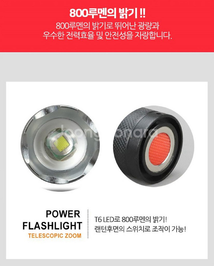 T6 LED 자석부착 줌후레쉬/ PUQ044--3