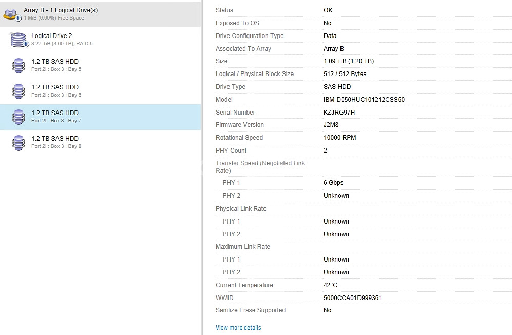 IBM 2.5 SAS 10K 1.2TB (3개월 무상--3