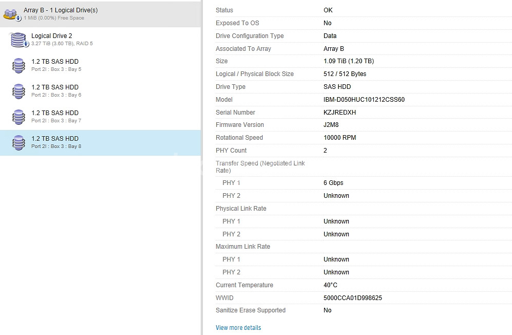 IBM 2.5 SAS 10K 1.2TB (3개월 무상--2