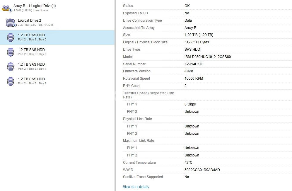 IBM 2.5 SAS 10K 1.2TB (3개월 무상--5