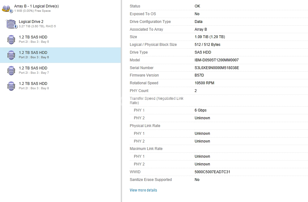 IBM 2.5 SAS 10K 1.2TB (3개월 무상--4
