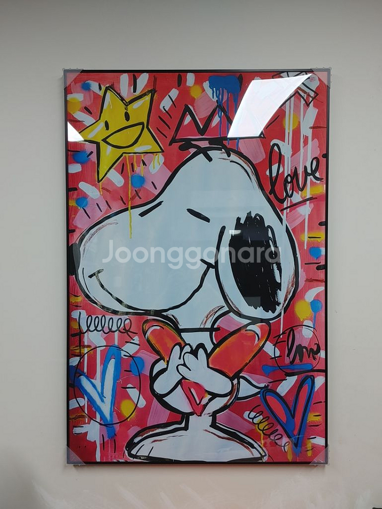 스누피 키스해링 대형 팝아트 그림 액자 인테리어액자--8