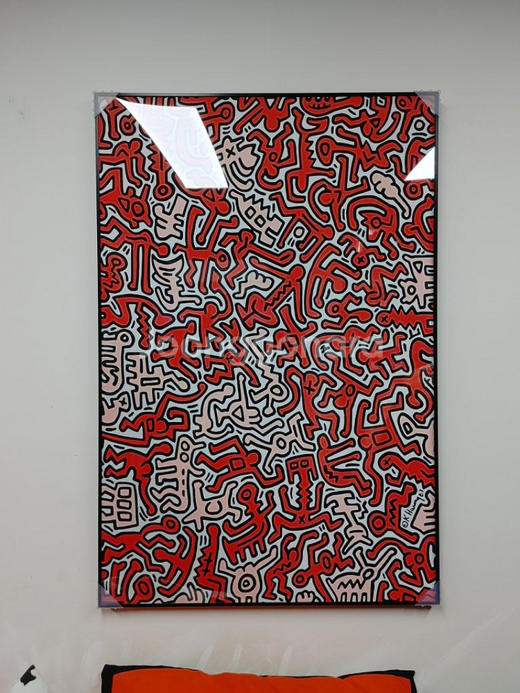 스누피 키스해링 대형 팝아트 그림 액자 인테리어액자--9