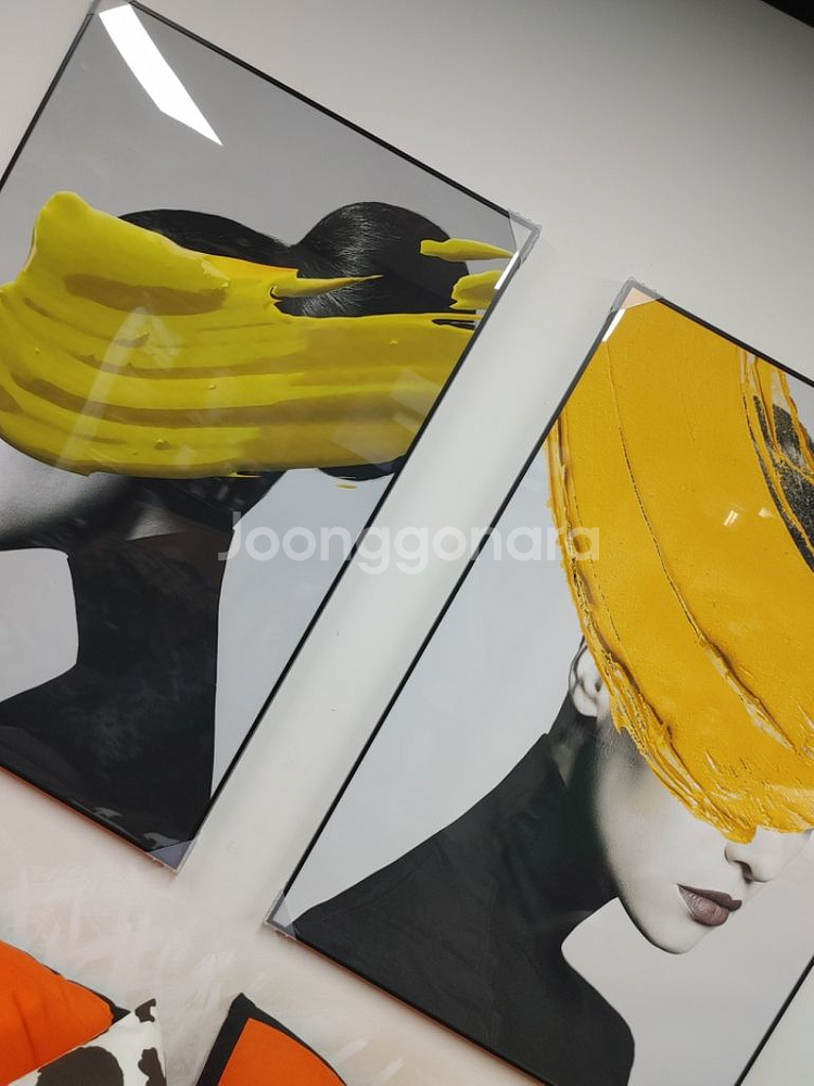 럭셔리 모델 여인 대형 물감 팝아트 그림 액자 소품--2