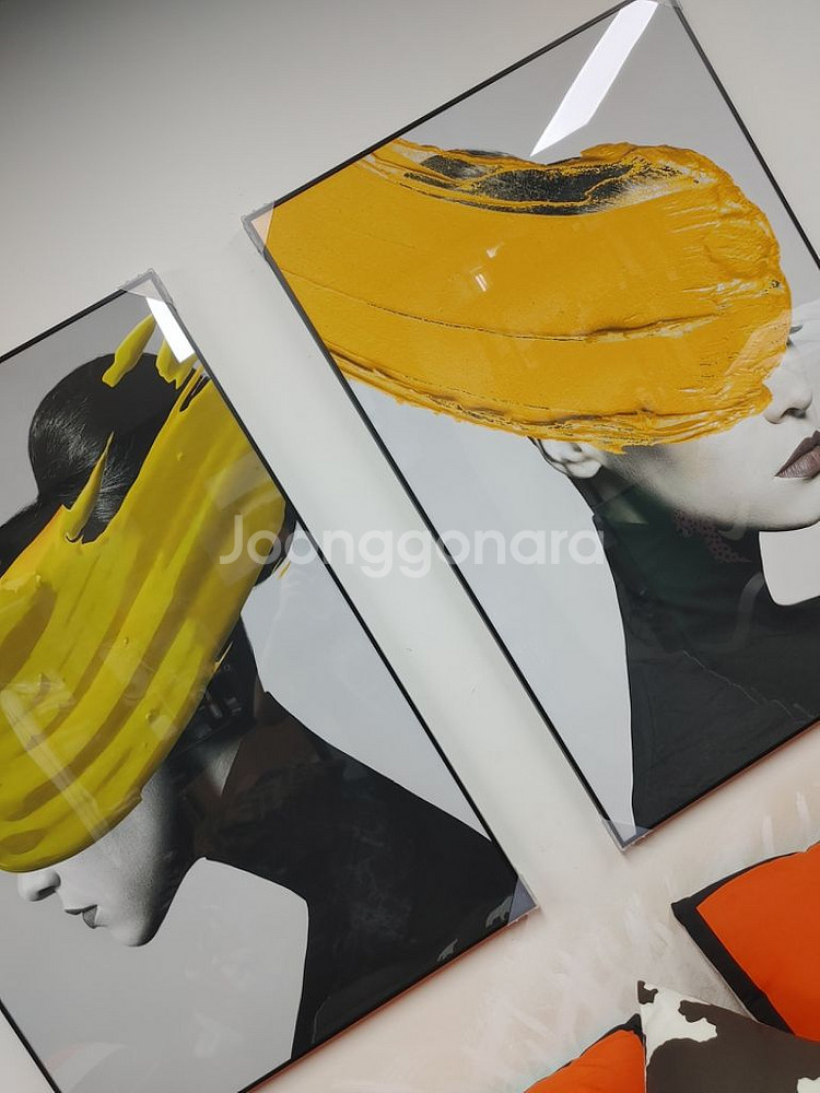 럭셔리 모델 여인 대형 물감 팝아트 그림 액자 소품--6
