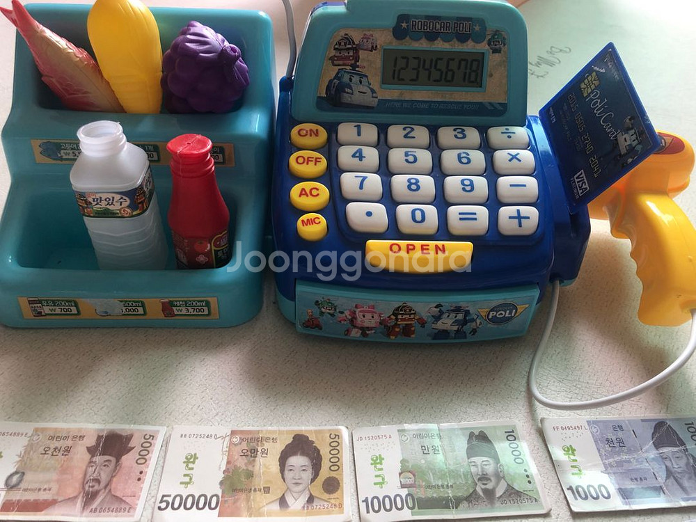 로보카폴리 계산대 + 스마트밸런스 유아 강아지 숫자저울--1