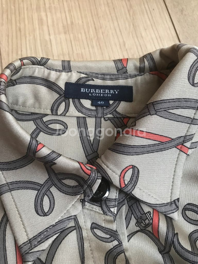 (정품)Burberry 버버리 실크원피스--2