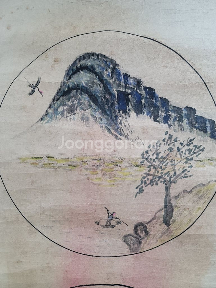 고화 그림 산수 석화 화조도--3