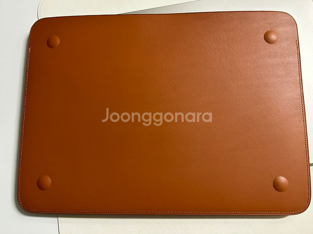 애플 정품 맥북 가죽 슬리브 미사용 13인치--2