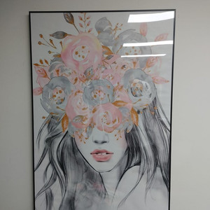동백꽃 목련 플라워 부케 추상화 가벼운 그림 액자