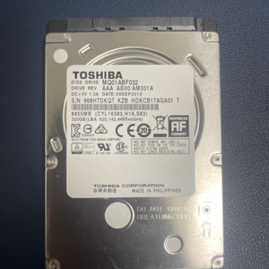 노트북 TOSHIBA HDD 320GB