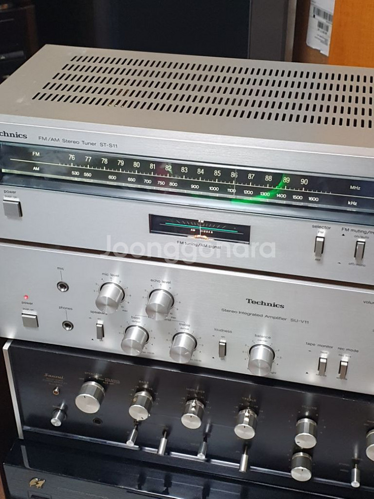 테크닉스ST-S11튜너 SU-V11프리메인앰프--9