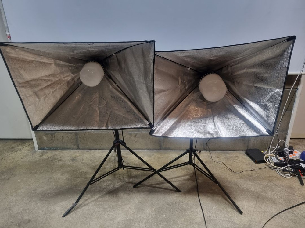 스튜디오 촬영 조명 LED 80W 2개--4