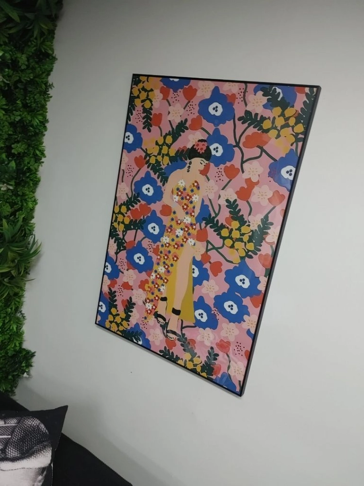북유럽 신화 여신 꽃그린 팝아트 초대형 그림 액자 이미지