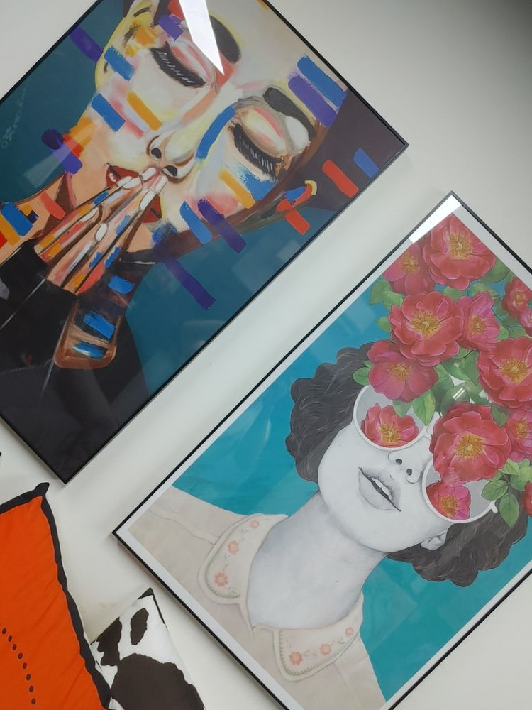 대형 포스터 일러스트 그림 액자 인테리어용 포인트액자--1