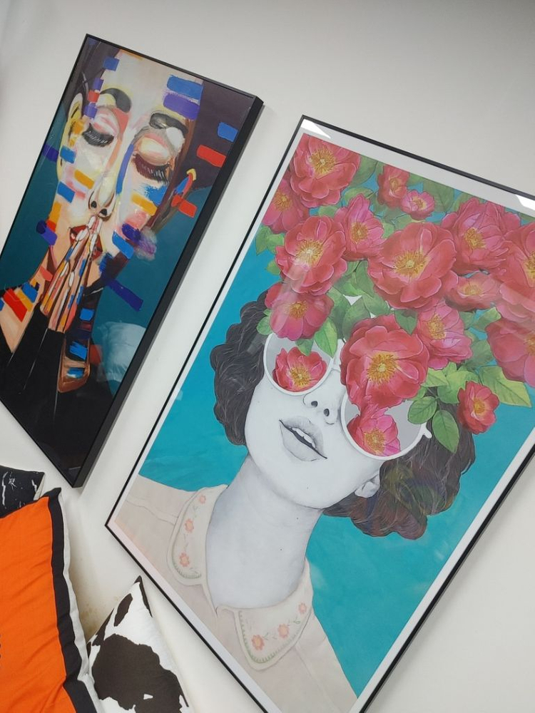 대형 포스터 일러스트 그림 액자 인테리어용 포인트액자--3