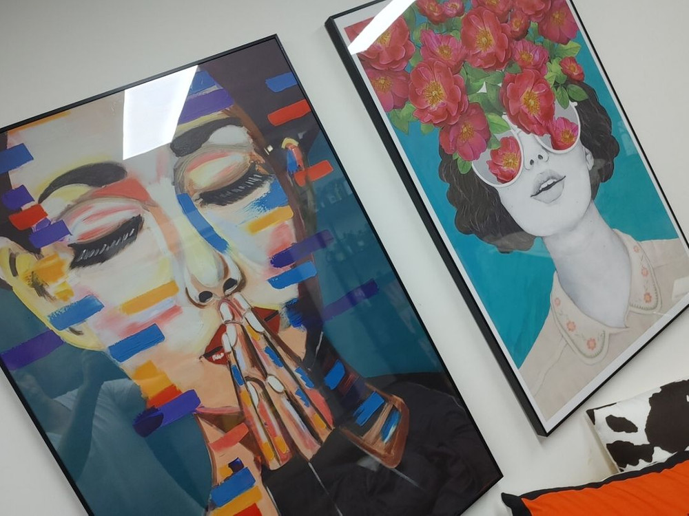 대형 포스터 일러스트 그림 액자 인테리어용 포인트액자--4