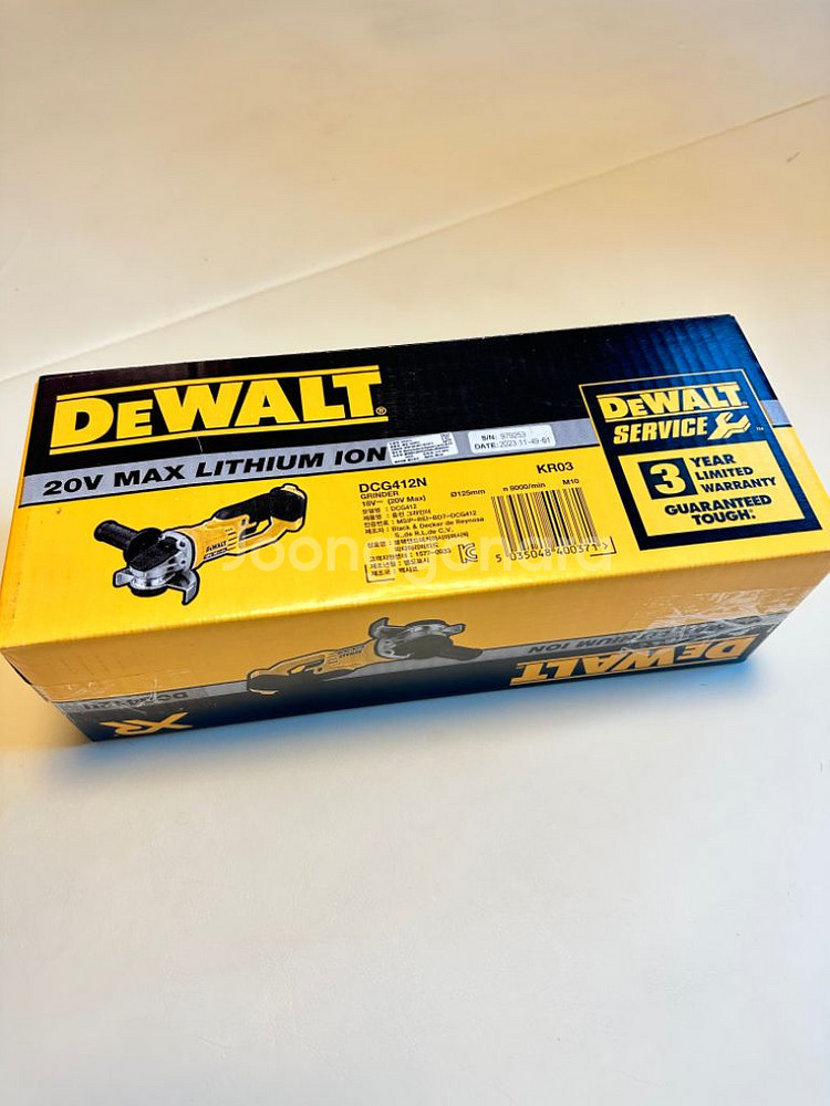 디월트 DCG412N 20V 충전 무선 5인치 그라인더--1