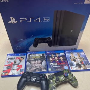 PS4 PRO 7017b 1테라 제트블랙 + 듀얼쇼크2