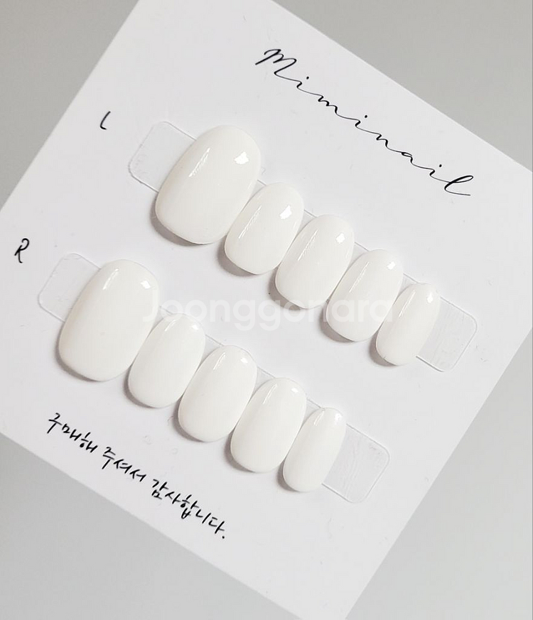 베이직/기본 원컬러 네일팁 (유/무광가능)--1