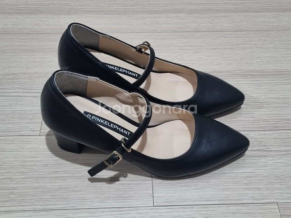 분홍코끼리 독보적 메리제인힐(5cm) 블랙 220 구두--1
