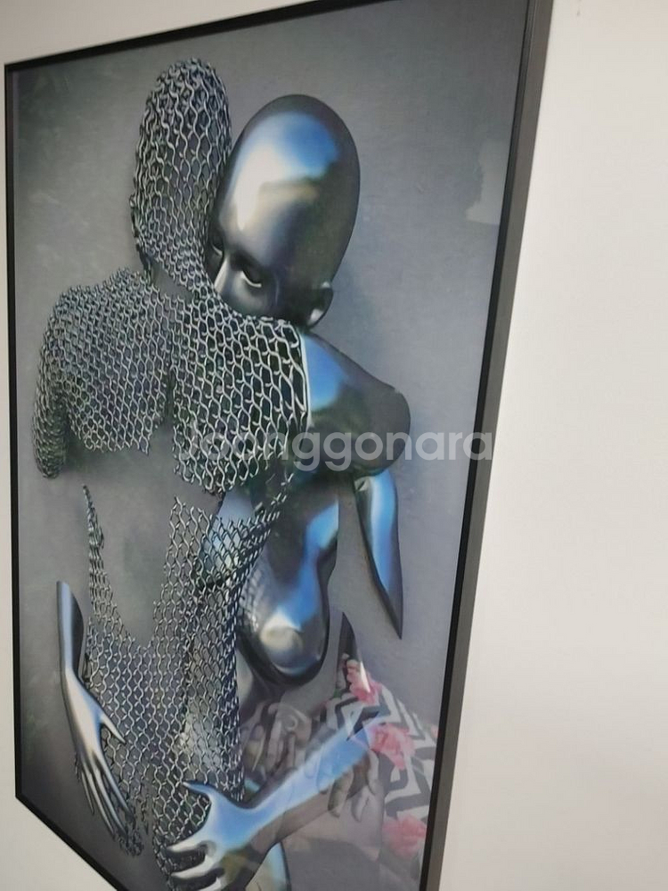 아이언맨 AI 로봇 모던 대형 일러스트 그림 액자--3