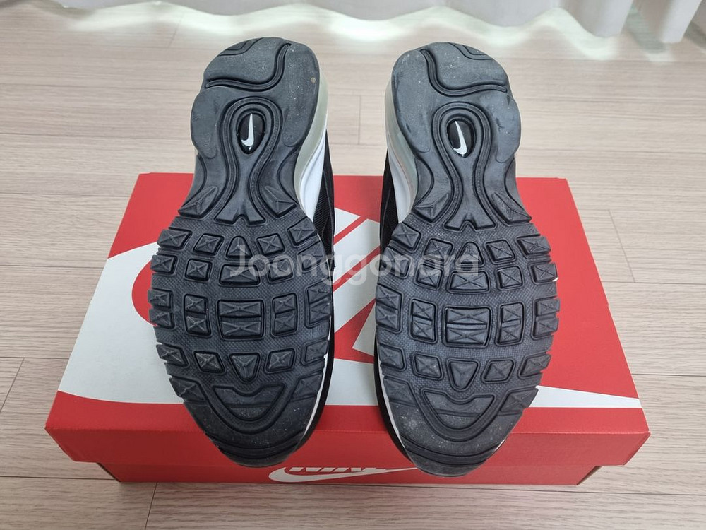 나이키 에어맥스97 검흰 225 (우먼스)--4