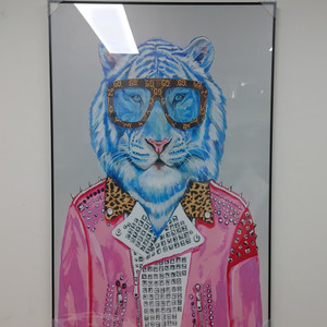 구찌 호랑이 선글라스 대형 그림 액자 인테리어소품