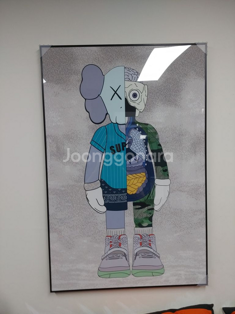 카우스 베어브릭 대형 피규어 그림 액자 인테리어소품--2