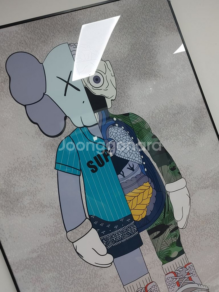 카우스 베어브릭 대형 피규어 그림 액자 인테리어소품--3