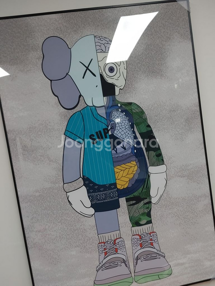 카우스 베어브릭 대형 곰 피규어 그림 액자 인테리어액자--8