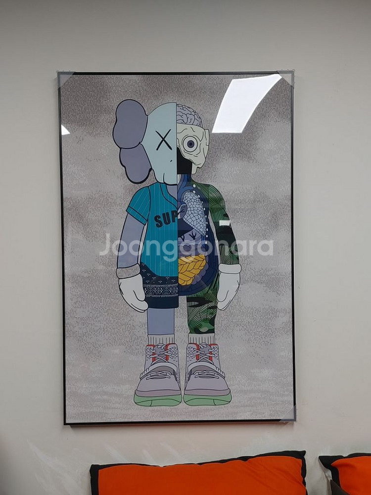 카우스 베어브릭 대형 곰 피규어 그림 액자 인테리어액자--9