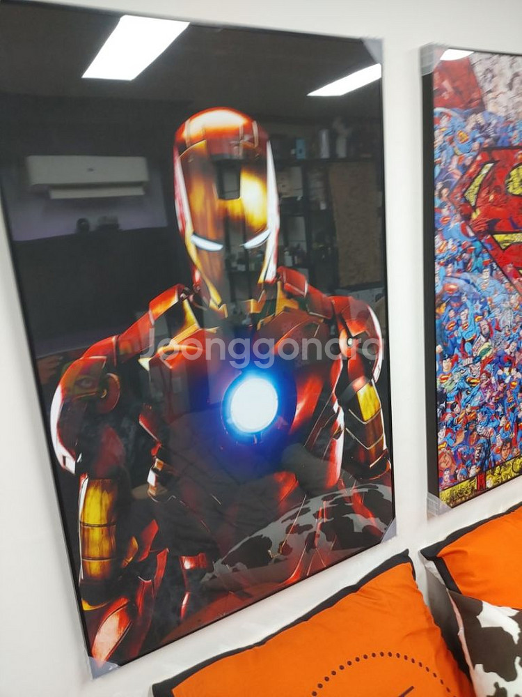 아이언맨 마블 히어로 대형 그림 액자 인테리어소품--1