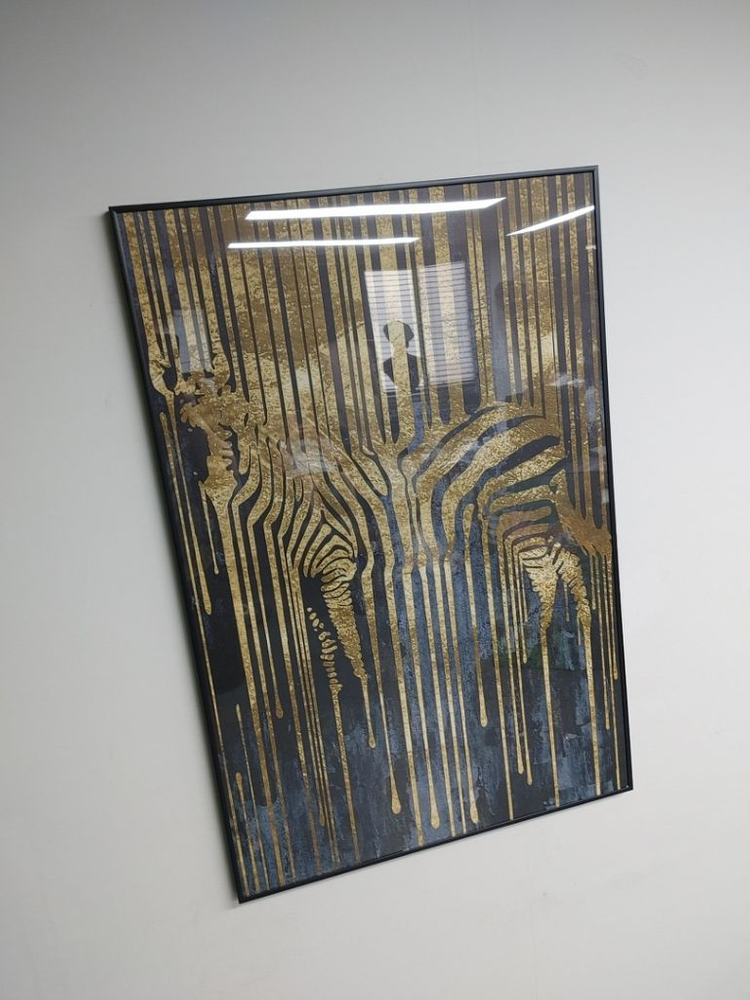 장수 얼룩말 골드 포인트 초대형 인테리어 액자--2