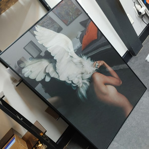 천사 비둘기 현대미술 추상화 일러스트 그림 액자